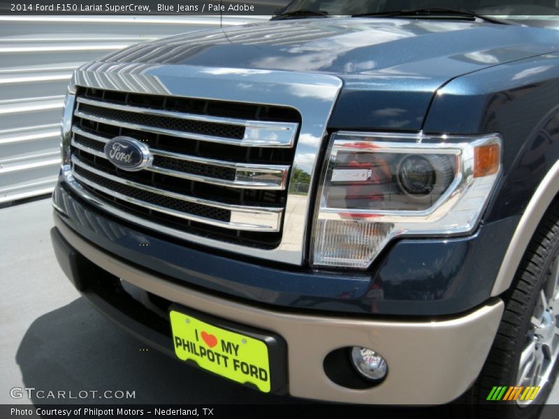 Blue Jeans / Pale Adobe 2014 Ford F150 Lariat SuperCrew