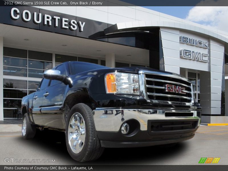 Onyx Black / Ebony 2012 GMC Sierra 1500 SLE Crew Cab