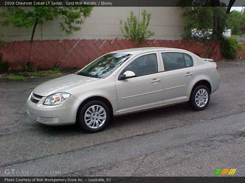 Gold Mist Metallic / Ebony 2009 Chevrolet Cobalt LT Sedan