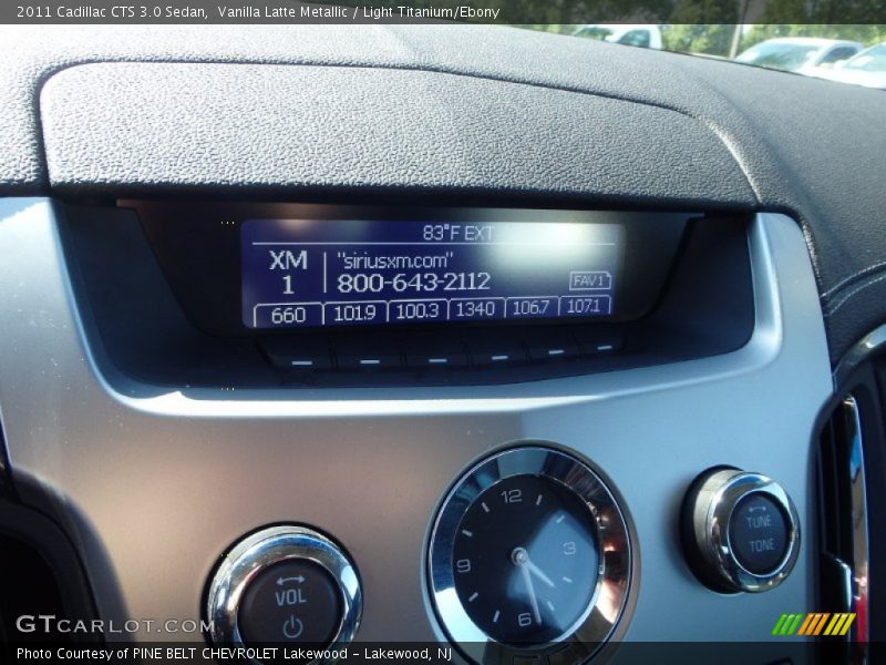Vanilla Latte Metallic / Light Titanium/Ebony 2011 Cadillac CTS 3.0 Sedan