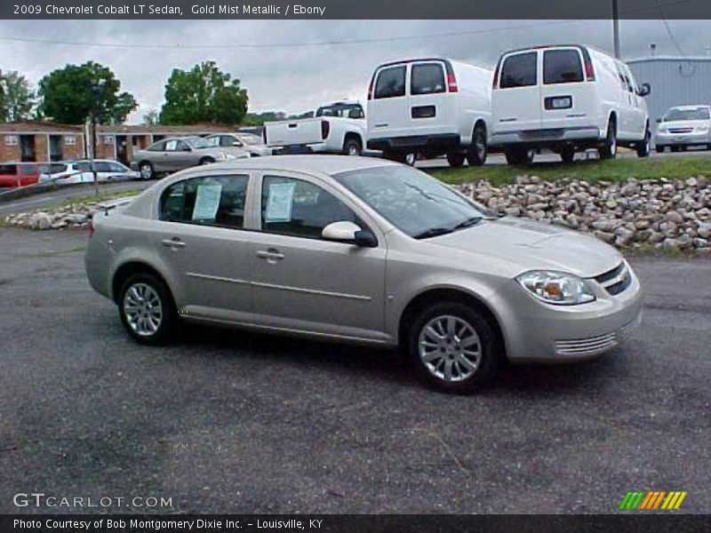 Gold Mist Metallic / Ebony 2009 Chevrolet Cobalt LT Sedan