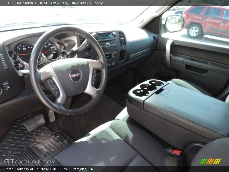 Onyx Black / Ebony 2012 GMC Sierra 1500 SLE Crew Cab
