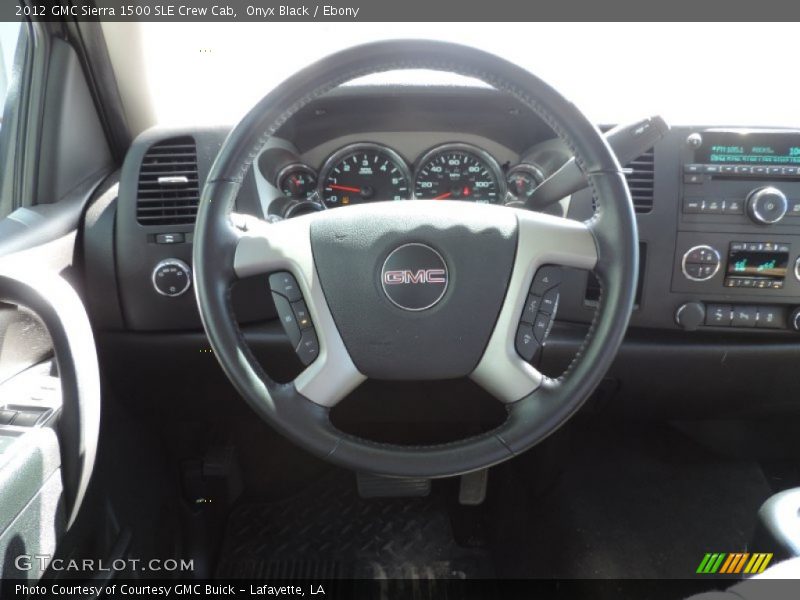 Onyx Black / Ebony 2012 GMC Sierra 1500 SLE Crew Cab