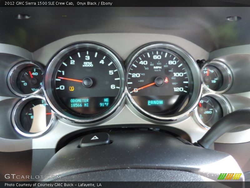 Onyx Black / Ebony 2012 GMC Sierra 1500 SLE Crew Cab