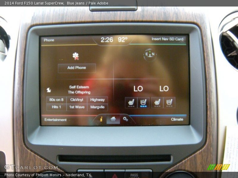 Blue Jeans / Pale Adobe 2014 Ford F150 Lariat SuperCrew