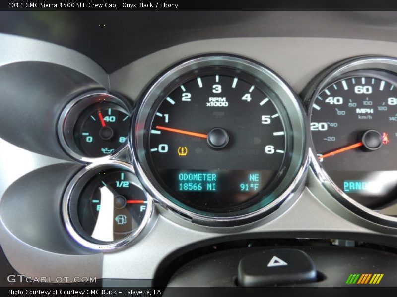 Onyx Black / Ebony 2012 GMC Sierra 1500 SLE Crew Cab