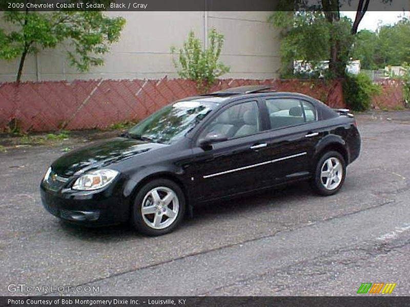 Black / Gray 2009 Chevrolet Cobalt LT Sedan