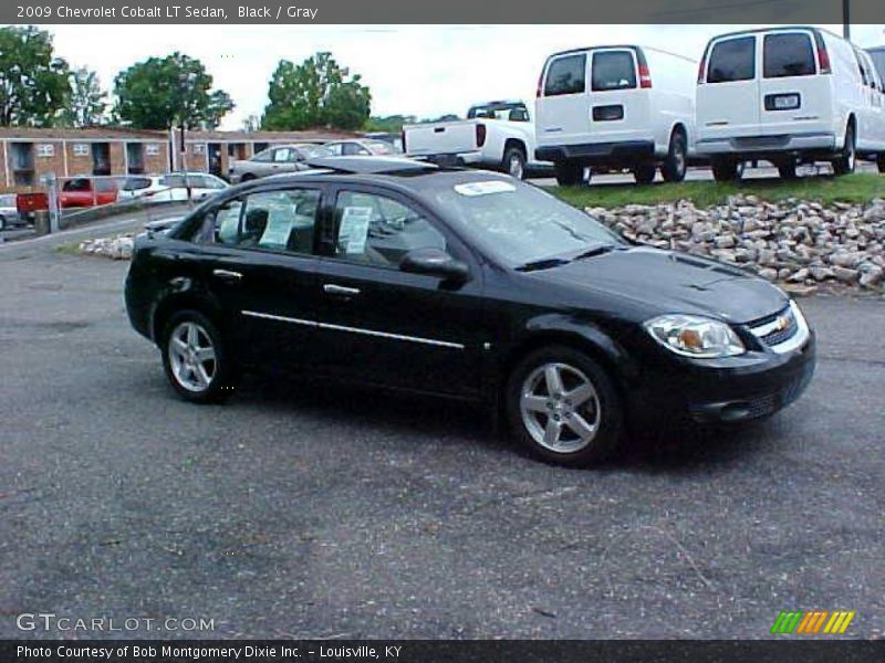 Black / Gray 2009 Chevrolet Cobalt LT Sedan