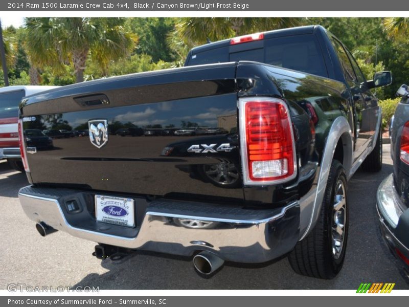 Black / Canyon Brown/Light Frost Beige 2014 Ram 1500 Laramie Crew Cab 4x4