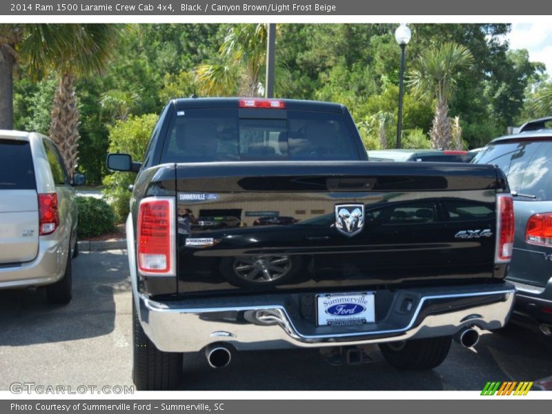 Black / Canyon Brown/Light Frost Beige 2014 Ram 1500 Laramie Crew Cab 4x4