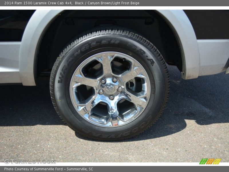 Black / Canyon Brown/Light Frost Beige 2014 Ram 1500 Laramie Crew Cab 4x4