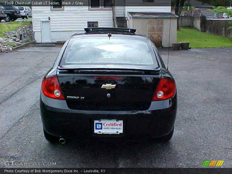 Black / Gray 2009 Chevrolet Cobalt LT Sedan