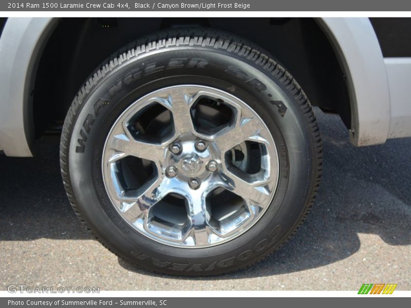 Black / Canyon Brown/Light Frost Beige 2014 Ram 1500 Laramie Crew Cab 4x4
