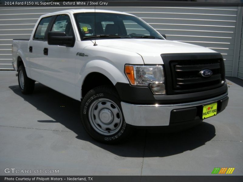 Oxford White / Steel Grey 2014 Ford F150 XL SuperCrew