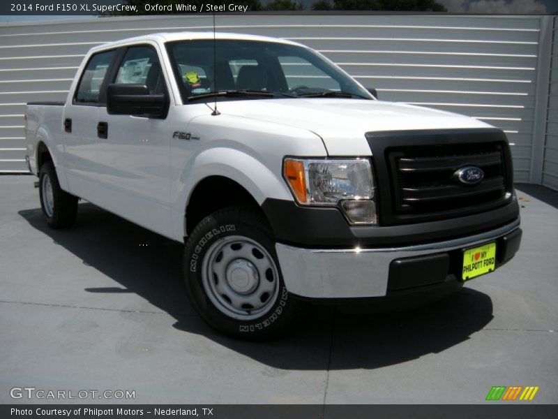 Oxford White / Steel Grey 2014 Ford F150 XL SuperCrew