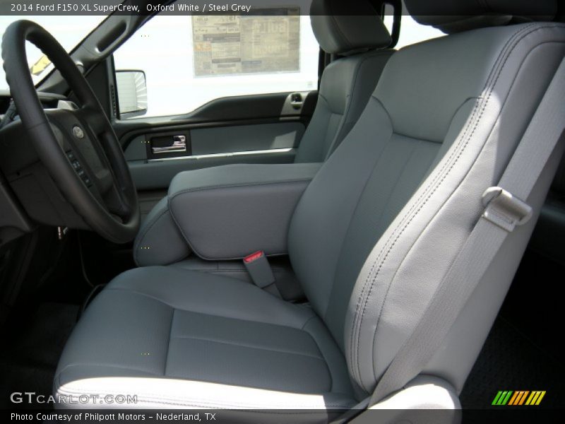 Oxford White / Steel Grey 2014 Ford F150 XL SuperCrew