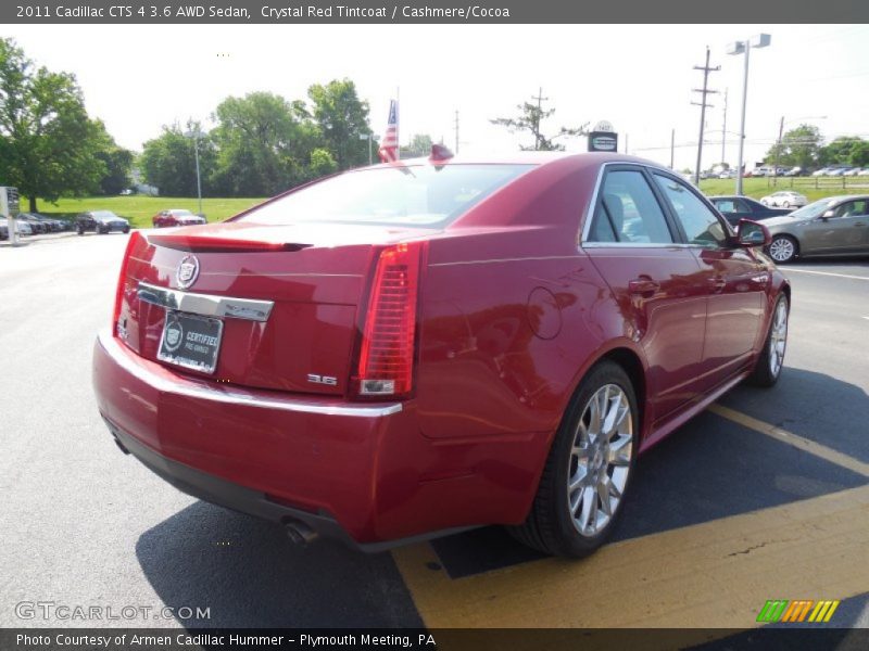 Crystal Red Tintcoat / Cashmere/Cocoa 2011 Cadillac CTS 4 3.6 AWD Sedan