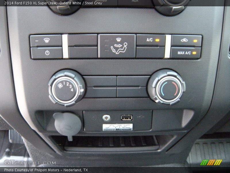 Oxford White / Steel Grey 2014 Ford F150 XL SuperCrew