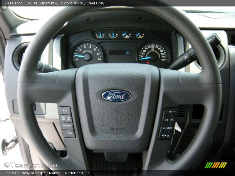Oxford White / Steel Grey 2014 Ford F150 XL SuperCrew