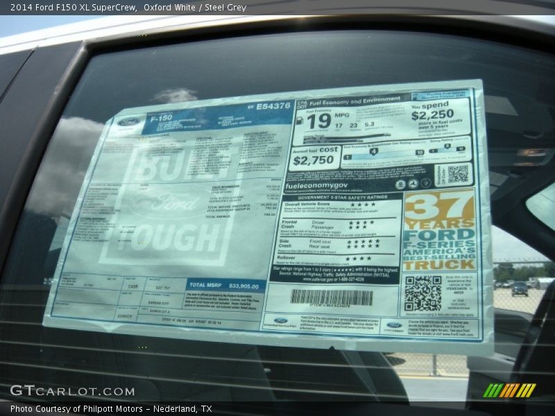 Oxford White / Steel Grey 2014 Ford F150 XL SuperCrew