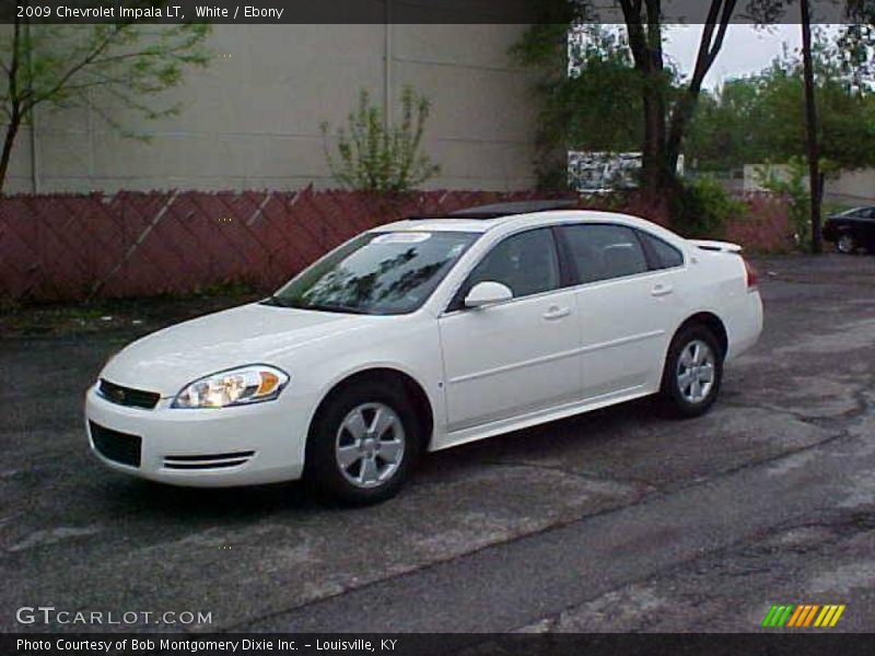 White / Ebony 2009 Chevrolet Impala LT
