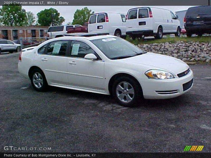 White / Ebony 2009 Chevrolet Impala LT