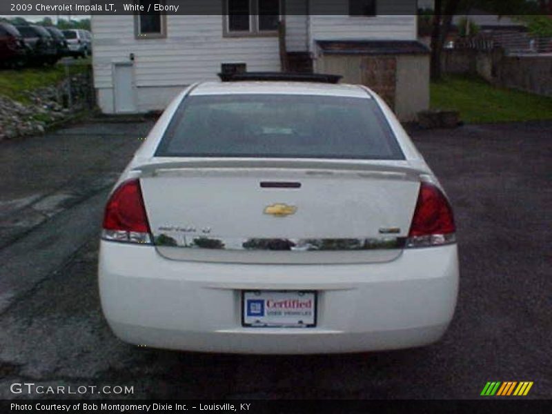 White / Ebony 2009 Chevrolet Impala LT