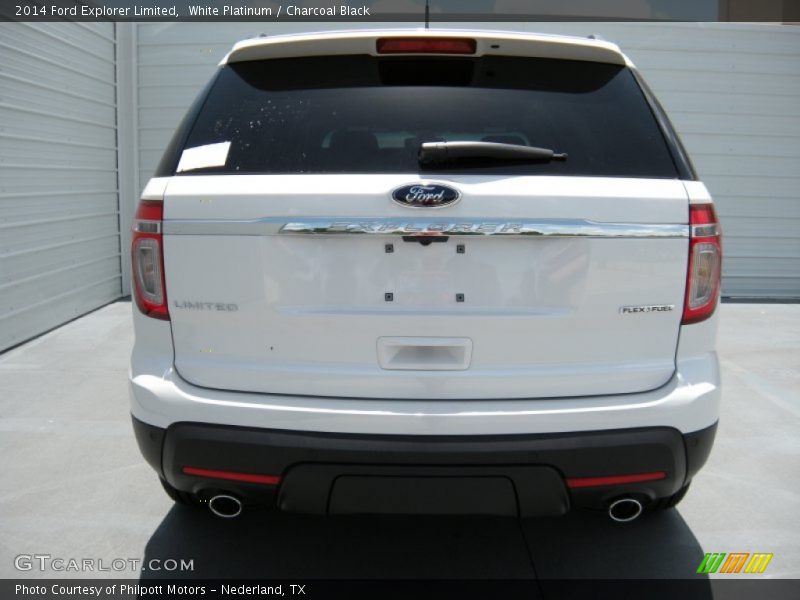 White Platinum / Charcoal Black 2014 Ford Explorer Limited