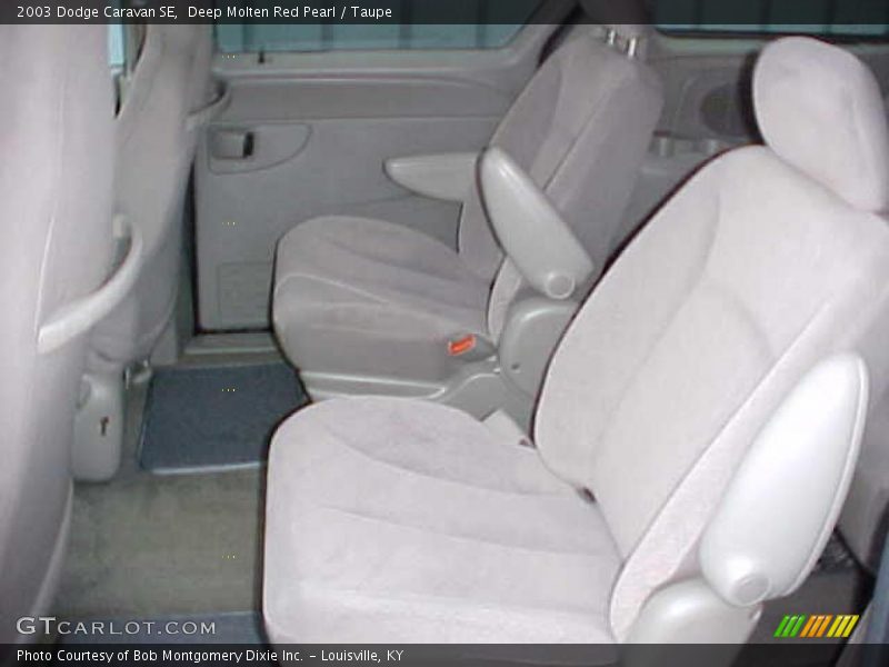 Deep Molten Red Pearl / Taupe 2003 Dodge Caravan SE