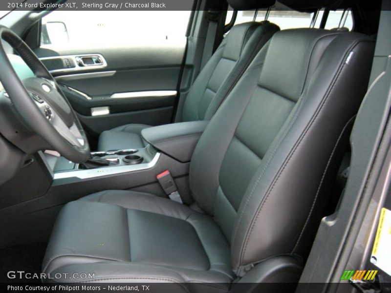 Sterling Gray / Charcoal Black 2014 Ford Explorer XLT