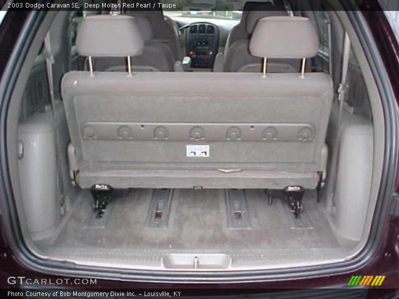 Deep Molten Red Pearl / Taupe 2003 Dodge Caravan SE