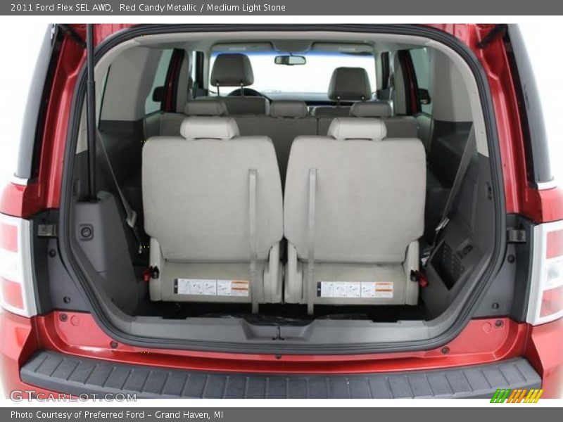 Red Candy Metallic / Medium Light Stone 2011 Ford Flex SEL AWD