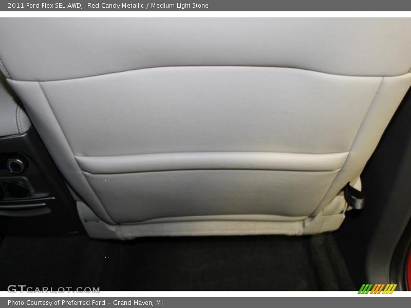 Red Candy Metallic / Medium Light Stone 2011 Ford Flex SEL AWD