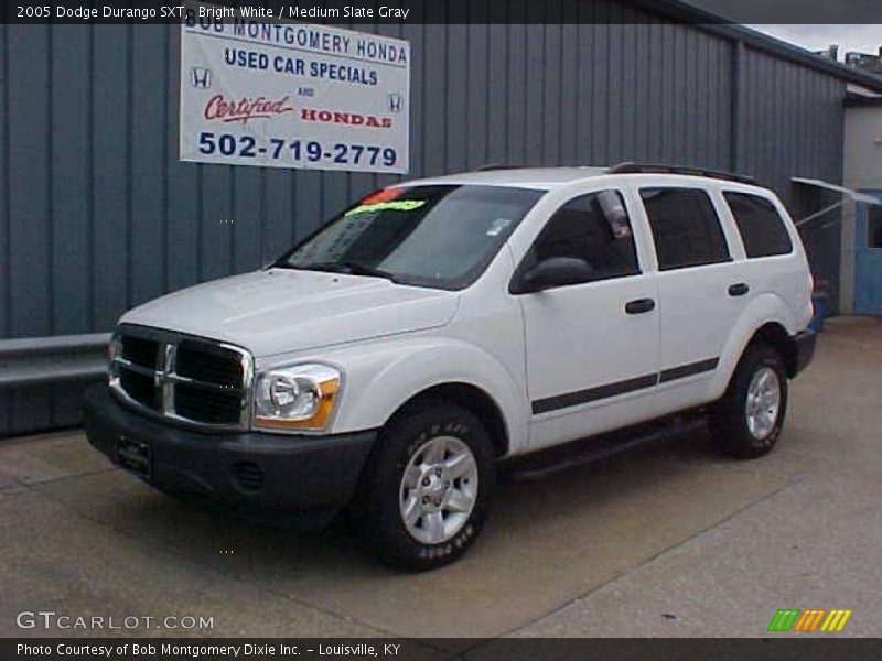 Bright White / Medium Slate Gray 2005 Dodge Durango SXT