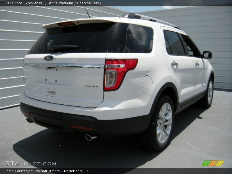 White Platinum / Charcoal Black 2014 Ford Explorer XLT
