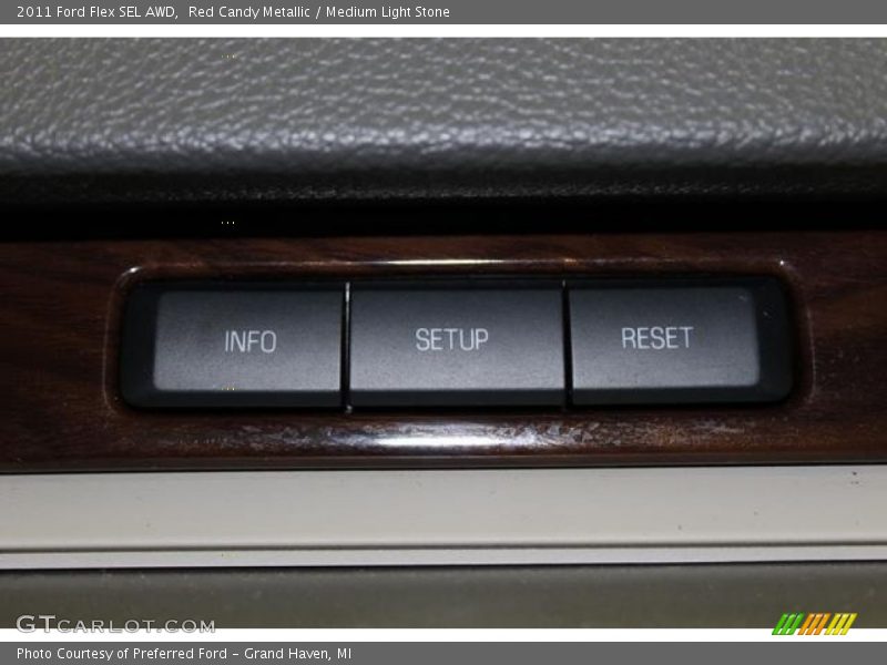 Red Candy Metallic / Medium Light Stone 2011 Ford Flex SEL AWD