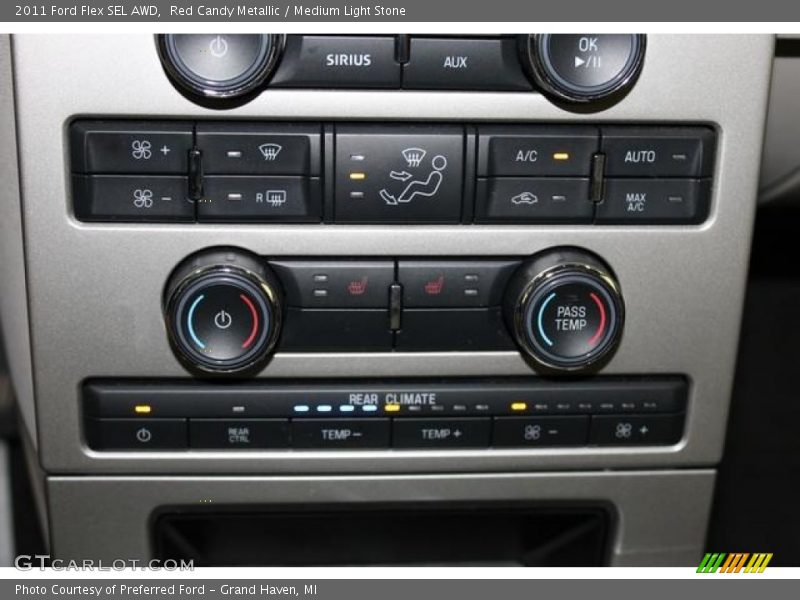 Red Candy Metallic / Medium Light Stone 2011 Ford Flex SEL AWD