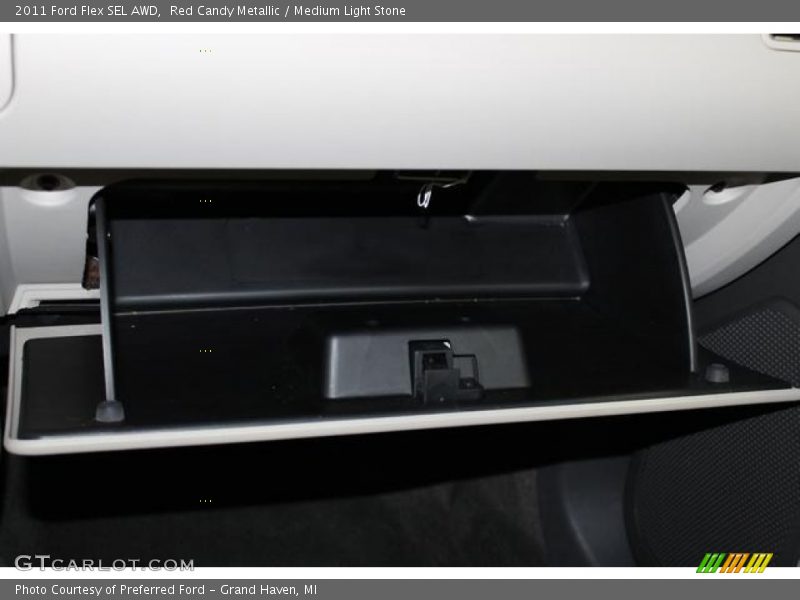 Red Candy Metallic / Medium Light Stone 2011 Ford Flex SEL AWD