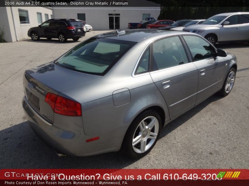 Dolphin Gray Metallic / Platinum 2006 Audi A4 2.0T quattro Sedan