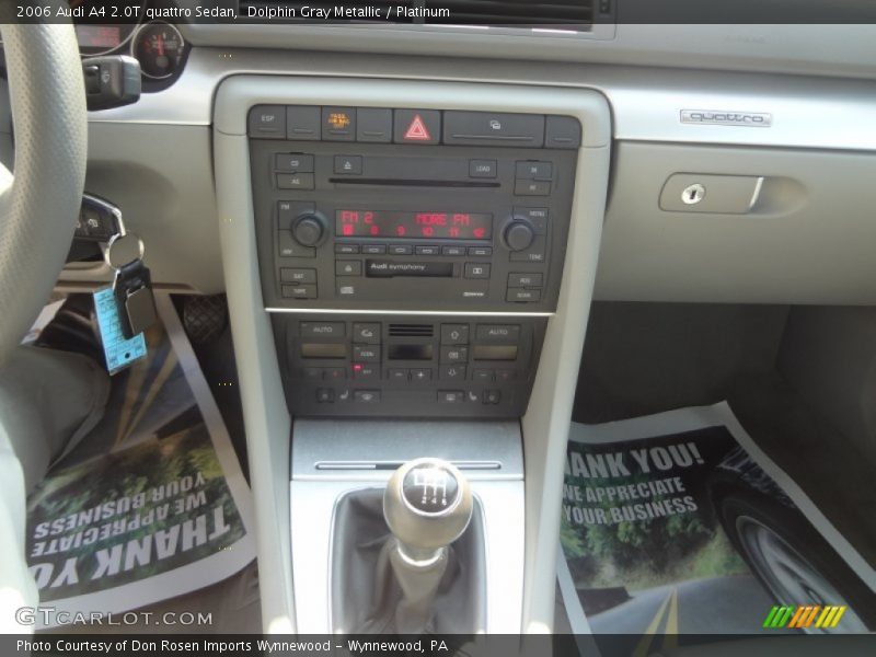 Dolphin Gray Metallic / Platinum 2006 Audi A4 2.0T quattro Sedan