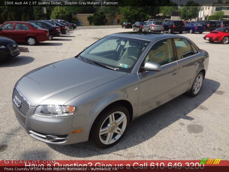 Dolphin Gray Metallic / Platinum 2006 Audi A4 2.0T quattro Sedan