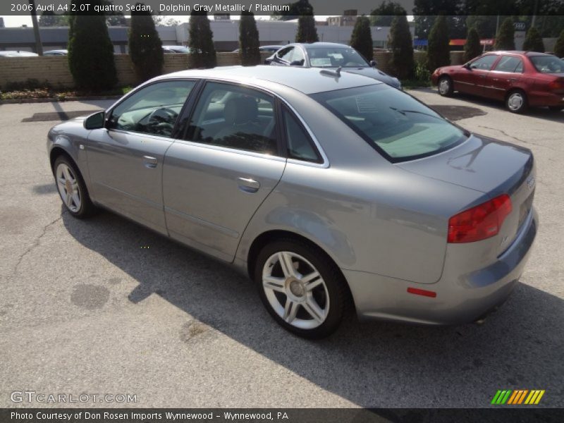 Dolphin Gray Metallic / Platinum 2006 Audi A4 2.0T quattro Sedan