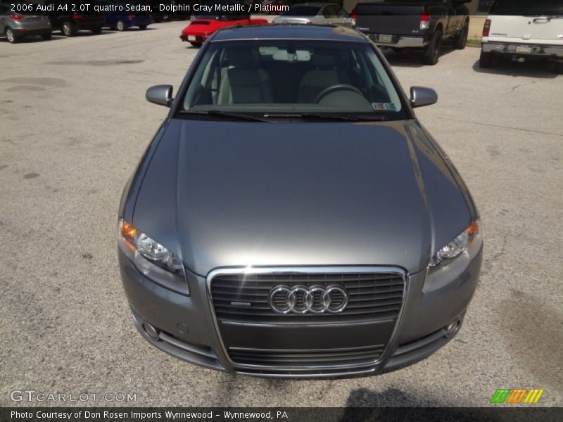 Dolphin Gray Metallic / Platinum 2006 Audi A4 2.0T quattro Sedan
