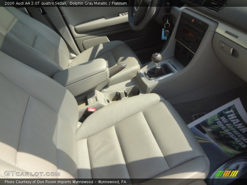 Dolphin Gray Metallic / Platinum 2006 Audi A4 2.0T quattro Sedan