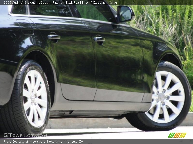 Phantom Black Pearl Effect / Cardamom Beige 2009 Audi A4 3.2 quattro Sedan