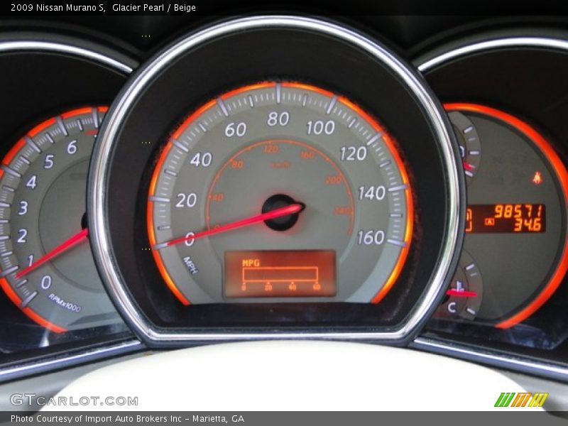 Glacier Pearl / Beige 2009 Nissan Murano S