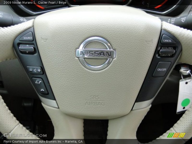 Glacier Pearl / Beige 2009 Nissan Murano S