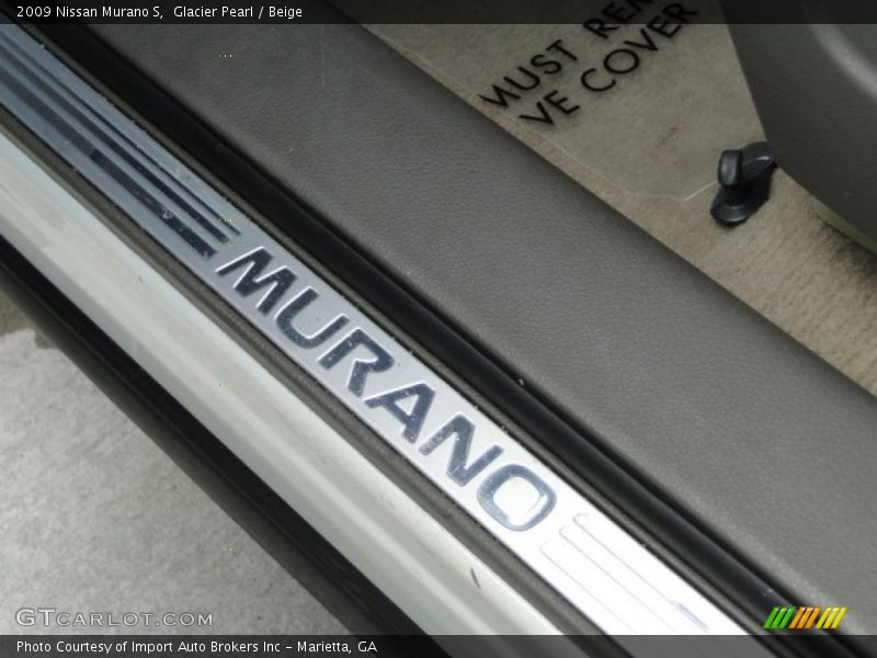 Glacier Pearl / Beige 2009 Nissan Murano S
