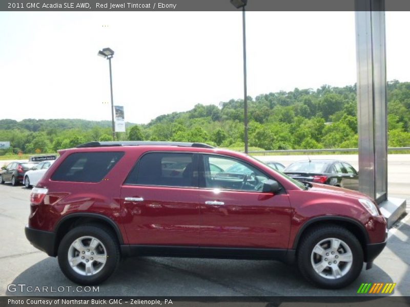Red Jewel Tintcoat / Ebony 2011 GMC Acadia SLE AWD