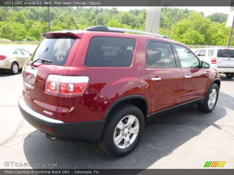 Red Jewel Tintcoat / Ebony 2011 GMC Acadia SLE AWD